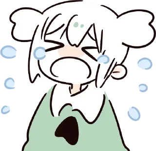 😭 emoji 伊蕾娜是沙耶的-表情包 Telegram sticker 21 of 82