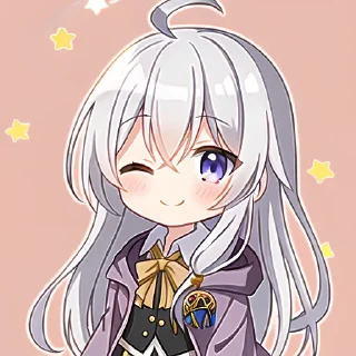😉 emoji AI Q版伊蕾娜 Telegram sticker 9 of 14