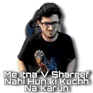 😡 emoji Stickipedia's CarryMinati Telegram sticker 15 of 24