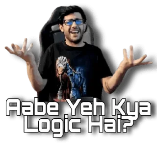 😡 emoji Stickipedia's CarryMinati Telegram sticker 12 of 24