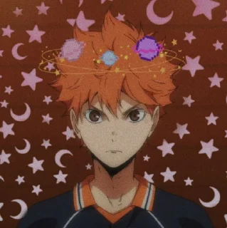 🔑 emoji Hinata Shoyo @sticker_anime_boy Telegram sticker 12 of 19