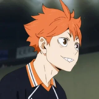 🧡 emoji Hinata Shoyo @sticker_anime_boy Telegram sticker 17 of 19