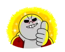 👍 emoji Line Characters Cute Telegram sticker 12 of 24