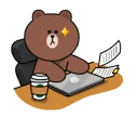 Sticker from Line Characters Cute