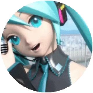 😙 emoji Hatsune Miku Telegram sticker 9 of 27