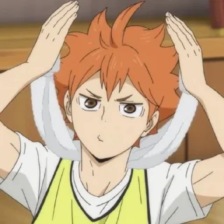 🏐 emoji Hinata Shoyo / @anime_sticker_pack Telegram sticker 9 of 90