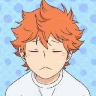 🏐 emoji Hinata Shoyo / @anime_sticker_pack Telegram sticker 18 of 90
