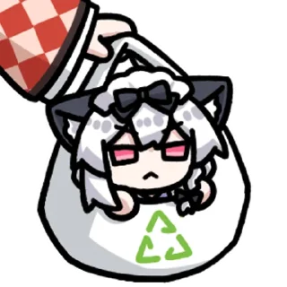 🚮 emoji 泉户猫丸一 @zhaxia_cn Telegram sticker 8 of 16