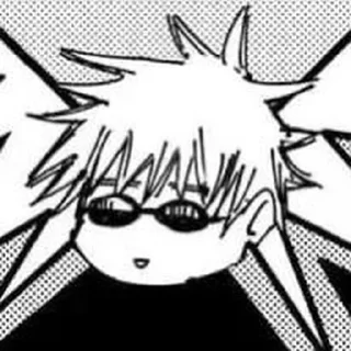😎 emoji Gojou Satoru Funny [2] @stickertelegramrandom Telegram sticker 12 of 18