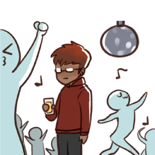 😐 emoji junp3i doesn't really care. Telegram sticker 7 of 24