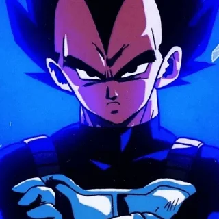 🐐 emoji Vegeta @AnimeStickers999 Telegram sticker 5 of 26