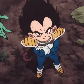 🐐 emoji Vegeta @AnimeStickers999 Telegram sticker 13 of 26