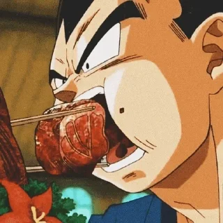 🐐 emoji Vegeta @AnimeStickers999 Telegram sticker 12 of 26