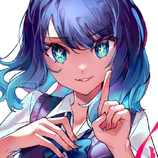 ❤️ emoji @Anime_Sticker_noob Oshi No Ko Fanart Sticker. Telegram sticker 7 of 66