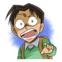 😨 emoji Detective Conan @stickerscar Telegram sticker 22 of 40