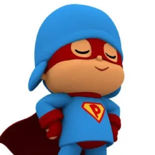 🦹‍♂ emoji 𓏲࣪  pocoyo unfilt! {❀- @scribbnle} Telegram sticker 9 of 10