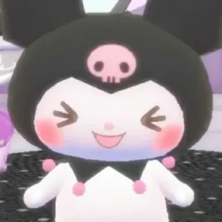 🥰 emoji 𓏲࣪  kuromi unfilt! {❀- @scribbnle} Telegram sticker 12 of 15