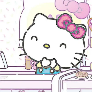 Sticker from 𓏲࣪  hello kitty pastel! {❀- @scribbnle}