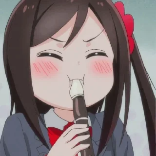 😣 emoji hitori bocchi  ;  @asupaninti Telegram sticker 12 of 20