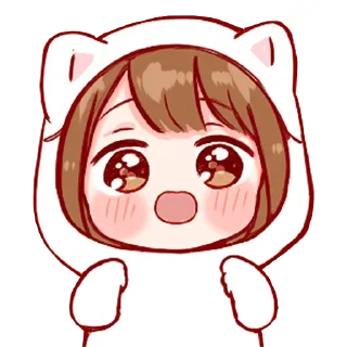 😃 emoji Cute girl Telegram sticker 13 of 47