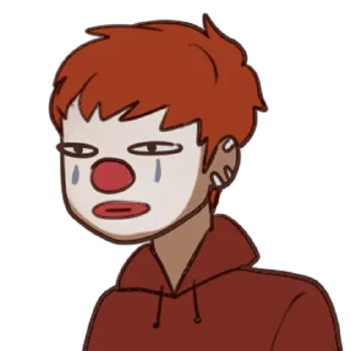 🤡 emoji junp3i doesn't really care. Telegram sticker 10 of 24