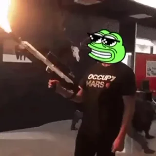 🐸 emoji Pepe Chain | @PepeChainPC Telegram sticker 21 of 25