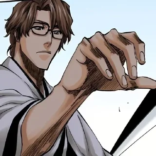 🌟 emoji Sosuke Aizen @stickersbag Telegram sticker 19 of 50