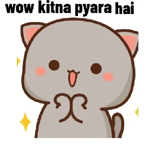🤩 emoji @Opstickerpacks 💖 cute cat 💫🍃 Telegram sticker 13 of 90