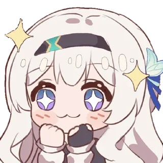 🤩 emoji 流萤举牌表情包 Telegram sticker 13 of 33