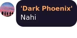 ❌ emoji Dark Phoenix once said Telegram sticker 6 of 33