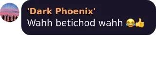 Sticker from Dark Phoenix once said