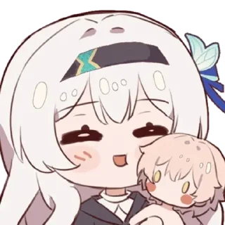 🤗 emoji 流萤 @B站：流星灯辉 Telegram sticker 13 of 18