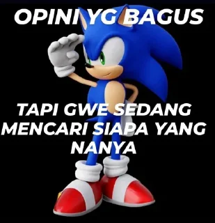 Sticker from dava itu sonic