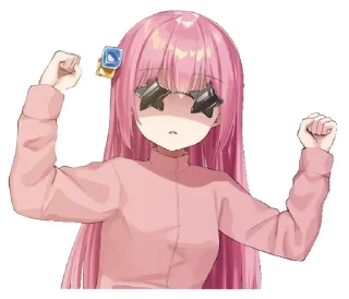 😍 emoji Bocchi-chan @Anak_kucing_stiker Telegram sticker 12 of 57