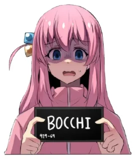 😍 emoji Bocchi-chan @Anak_kucing_stiker Telegram sticker 1 of 57