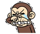 😭 emoji Crazy Funky Monkey 5 - @yoursecretlover Telegram sticker 19 of 40
