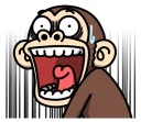 😨 emoji Crazy Funky Monkey 5 - @yoursecretlover Telegram sticker 13 of 40