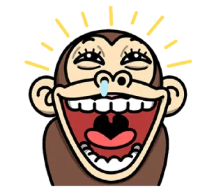 😅 emoji Crazy Funky Monkey5 @bistic Telegram sticker 9 of 40