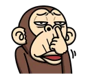 🙄 emoji Crazy Funky Monkey 5 - @yoursecretlover Telegram sticker 23 of 40