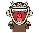 🤣 emoji Crazy Funky Monkey 5 - @yoursecretlover Telegram sticker 8 of 40