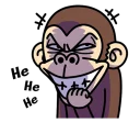 😏 emoji Crazy Funky Monkey 5 - @yoursecretlover Telegram sticker 10 of 40