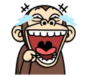 😂 emoji Crazy Funky Monkey 5 - @yoursecretlover Telegram sticker 7 of 40