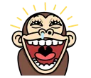 😅 emoji Crazy Funky Monkey 5 - @yoursecretlover Telegram sticker 9 of 40