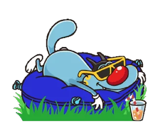 🛋 emoji Oggy Telegram sticker 21 of 25
