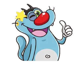 👍 emoji Oggy Telegram sticker 9 of 25