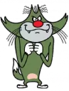 😣 emoji "Oggy and The Cockroaches" Telegram sticker 7 of 31