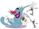 😂 emoji "Oggy and The Cockroaches" Telegram sticker 12 of 31