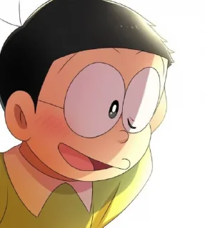😄 emoji @stickersbag 🌟 Nobita 🍃🌸 Telegram sticker 23 of 50