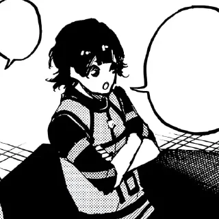 🎧 emoji ╏Bachira Meguru [manga] ; @A5I58╏ Telegram sticker 11 of 95