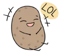 🤣 emoji Worthless Potato Telegram sticker 9 of 40